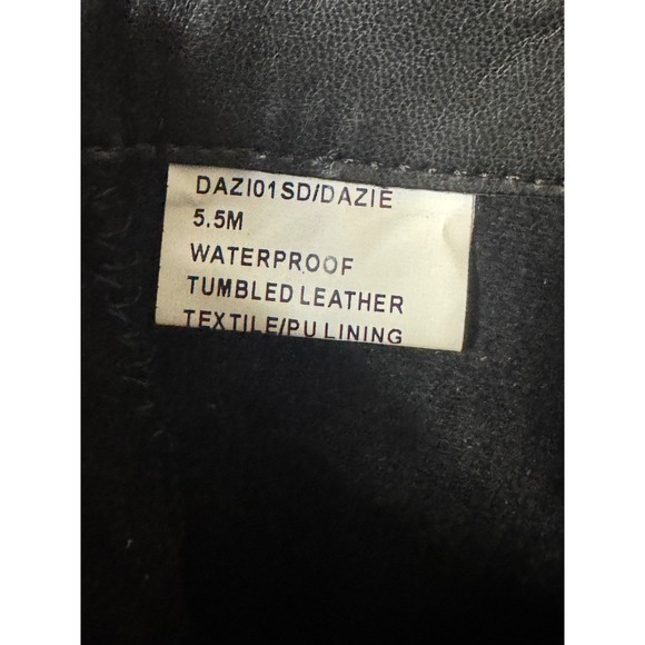 Blondo Dazi Waterproof Tumbled‎ Leather Buckle Moto Boots Womens Size 5.5 Black - Picture 7 of 15